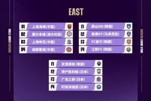 2025/26赛季亚冠精英联赛抽签结果出炉，上海申花落位东亚区D3